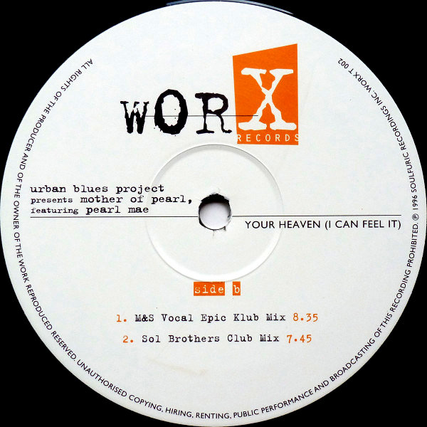 Urban Blues Project — Your Heaven (Sol Brothers Club Mix) — 1996