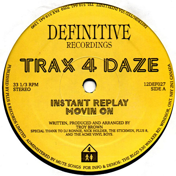 Troy Brown — Instant Replay (1995)