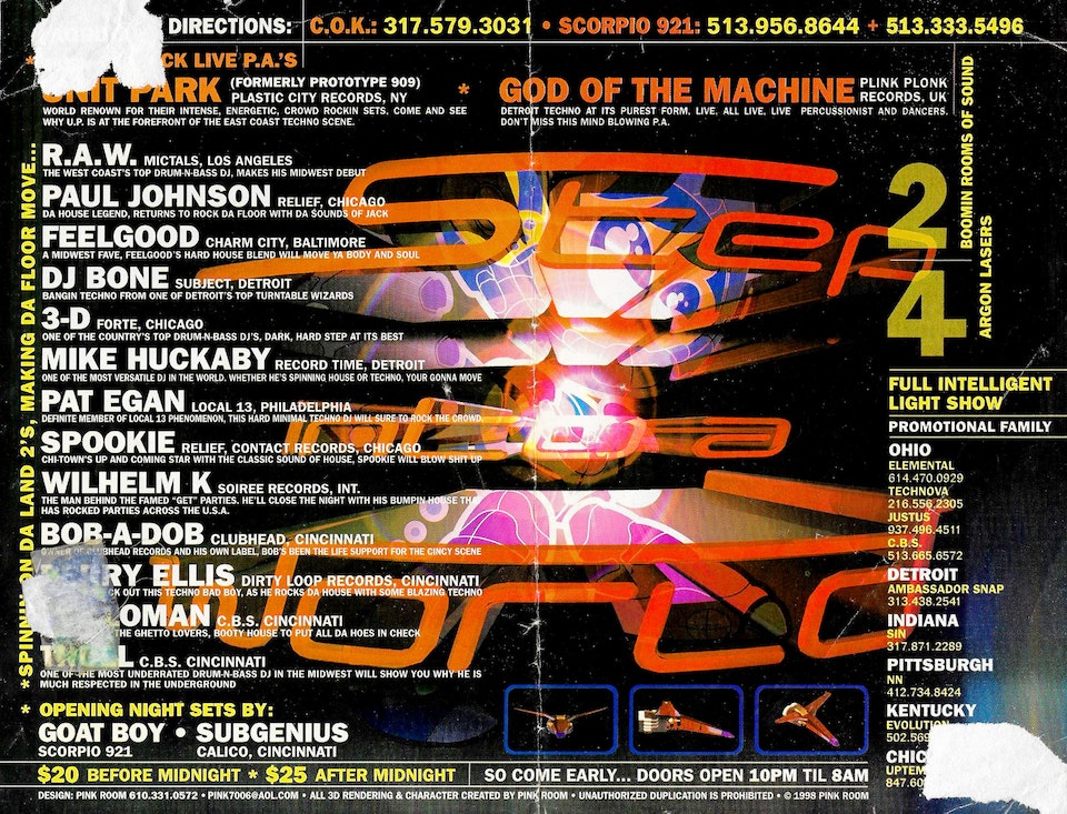 Step Into A World flyer, reverse